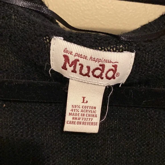 Women’s black button up cardigan sweater - Picture 3 of 3